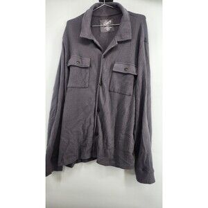 Grayers Men's Gray XXL Flannel Twill Shirt Jacket NWT Sky Captain